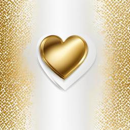 Heart Background Wallpaper - gold heart white background  