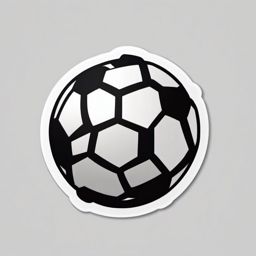 Soccer ball sticker, Athletic , sticker vector art, minimalist design