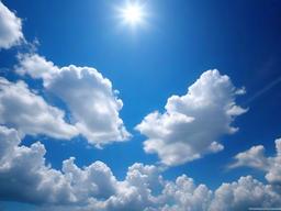 Blue Sky White Clouds Wallpaper  ,desktop background wallpaper