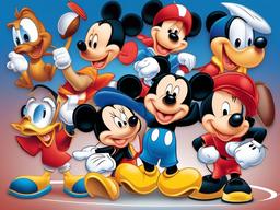 Disney clipart - Disney characters playing sports  