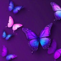 Butterfly Background Wallpaper - aesthetic purple butterfly background  