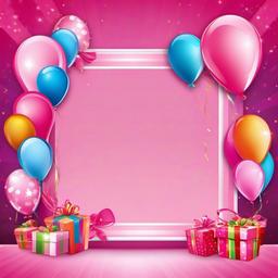 Birthday Background Wallpaper - pink frame birthday background  