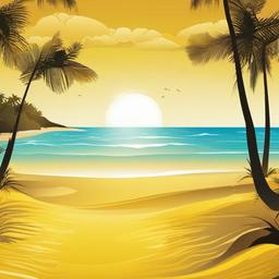 Beach background - yellow beach background  