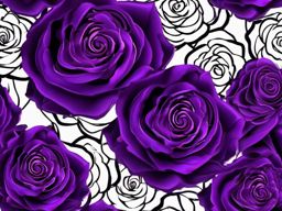 Purple iPhone Wallpaper - Regal Purple Roses for iPhone  intricate patterns, splash art, wallpaper art