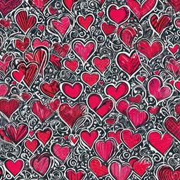 Heart Background Wallpaper - drawn heart wallpaper  