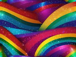 Rainbow Background Glitter  