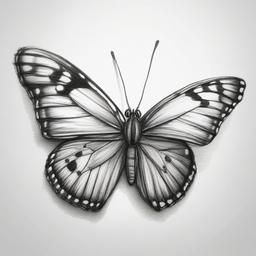 pencil sketch of butterfly  minimal rough sketch scribbles,doodles,black and white