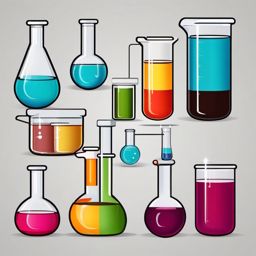 Chemistry Beaker clipart - Cylindrical vessel for measuring and mixing chemicals, ,color clipart vector style