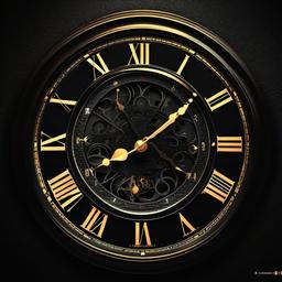 Dark Clock Wallpaper  ,desktop background wallpaper