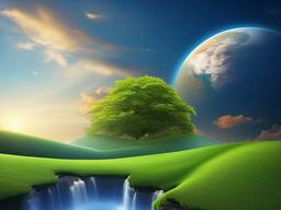 Heaven And Earth Background  