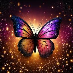 Glitter background - beautiful glitter butterfly wallpaper  