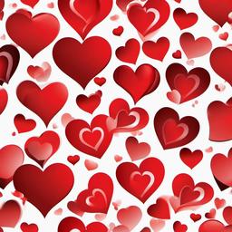 Red Background Wallpaper - white background with red hearts  