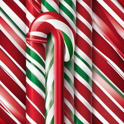 Candy Cane clipart - candy cane on a red ribbon  color,minimalist,vector clipart