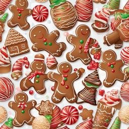 Gingerbread Man clipart - gingerbread man and holiday treats  