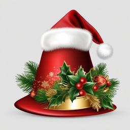 Christmas Hat PNG clipart - festive hat with Christmas decorations  