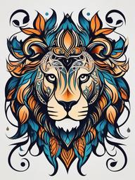 cool leo tattoos  simple vector color tattoo