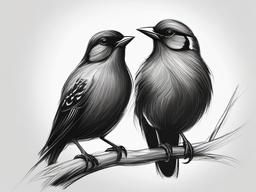 sketch of love birds  minimal rough sketch scribbles,doodles,black and white