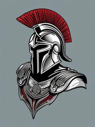spartan tattoo small  simple vector color tattoo
