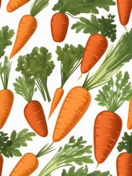 carrot clipart: harvested from a thriving vegetable garden. 