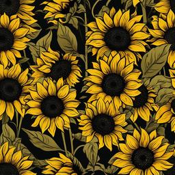 Sunflower Background Wallpaper - black sunflower background  