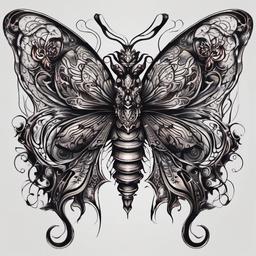 demon butterfly tattoo  