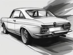 sketch of car easy  minimal rough sketch scribbles,doodles,black and white