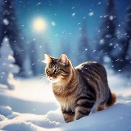 Cat Background Wallpaper - cat snow wallpaper  