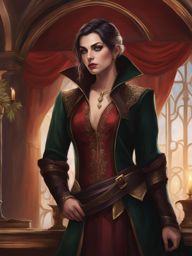 elowen moonshadow, a half-elf rogue, is infiltrating a noble's opulent mansion during a lavish masquerade. 