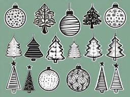 Clip Art Christmas Tree Ornaments,Creating custom ornaments with clip art Christmas tree ornaments  simple, 2d flat