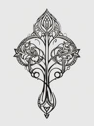 irish tattoo ideas small  simple color tattoo,minimal,white background