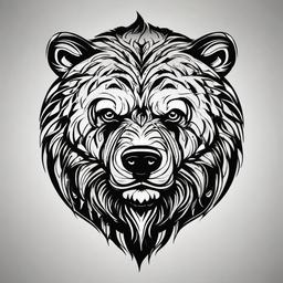 angry bear tattoo designs  simple vector color tattoo