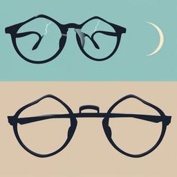 Harry Potter clipart - Harry Potter's glasses and lightning scar  color,minimalist,vector clipart