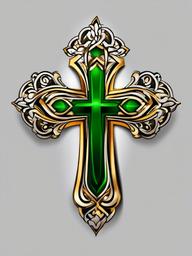 irish cross tattoo designs  simple color tattoo,minimal,white background