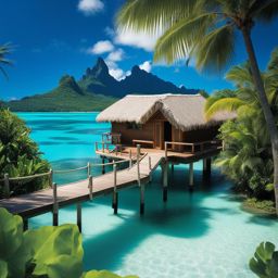 bora bora, french polynesia - imagine the overwater bungalows of bora bora, surrounded by bioluminescent waters. 