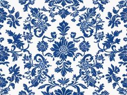 White Background With Blue-White with subtle blue floral patterns around the edges  background wallpaper