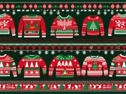 Clip art ugly sweater, A festive and humorous ugly Christmas sweater.  simple, 2d flat