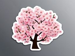 Spring Blossoms sticker- Cherry Blossom Beauty, , sticker vector art, minimalist design