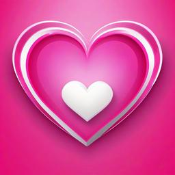 Heart Background Wallpaper - pink background with white heart  