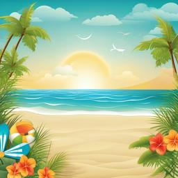 Beach background - seashore background clipart  