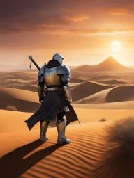 alphonse elric guards his allies with alchemy in a hazardous desert terrain. 