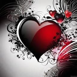 Heart Background Wallpaper - heart and black background  