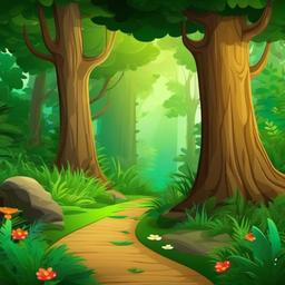 Forest Background Wallpaper - cartoon forest wallpaper  