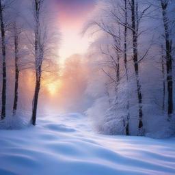 Winter background wallpaper - snowy background picture  