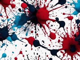 Abstract ink splatters and blotches top view, product photoshoot realistic background, hyper detail, high resolution