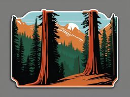 Redwood National and State Parks sticker- Home to some of the world's tallest trees, , sticker vector art, minimalist design