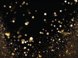 Black Background With Gold Glitter  