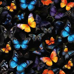 Butterfly Background Wallpaper - butterfly wallpaper black background  