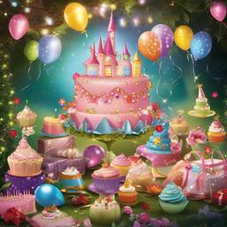 Party Background Wallpaper - fairy birthday background  