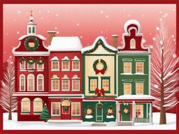 christmas clip art free,spreading holiday cheer in a quaint town 