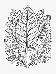 Autumn Decorations Coloring Pages - Festive Decor for the Season  minimal black outline printable sheet, coloring page